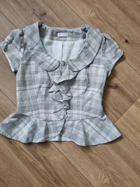 Sivé kárované letné sako orsay 38, orsay,38