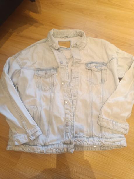 Pánska riflová bunda, pull&bear,l