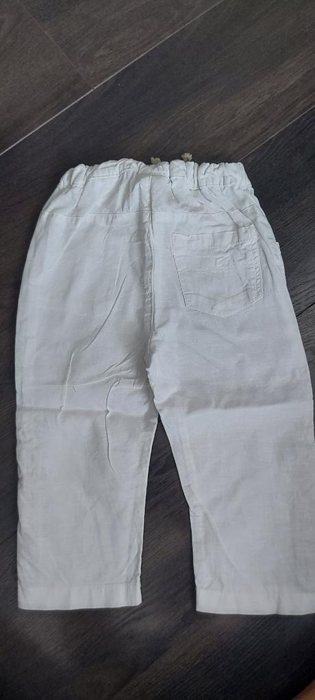 Ľanové nohavice, h&m,92