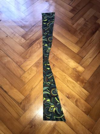 Farebná látková stuha / šál so vzorom,