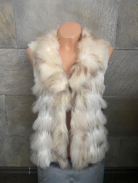 Luxusna vesticka s pravou kozusinkou m/l, m