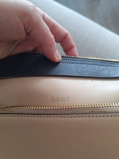 Kožená kabelka dkny, dkny