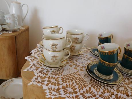 Čajová súprava porcelánová-čechoslovákia,, 