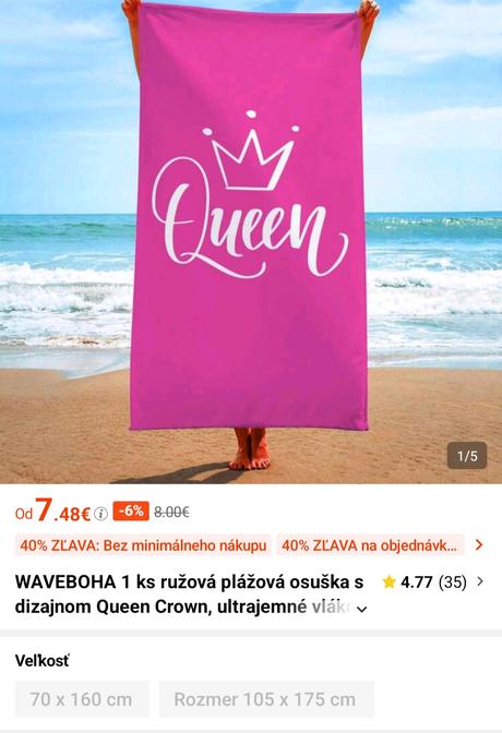 Plážová osuška queen, 