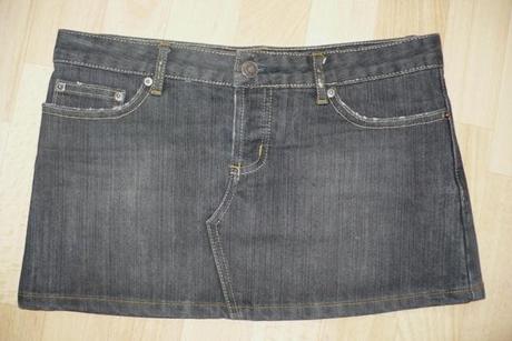 Čierna riflova minisukienka, kik,m