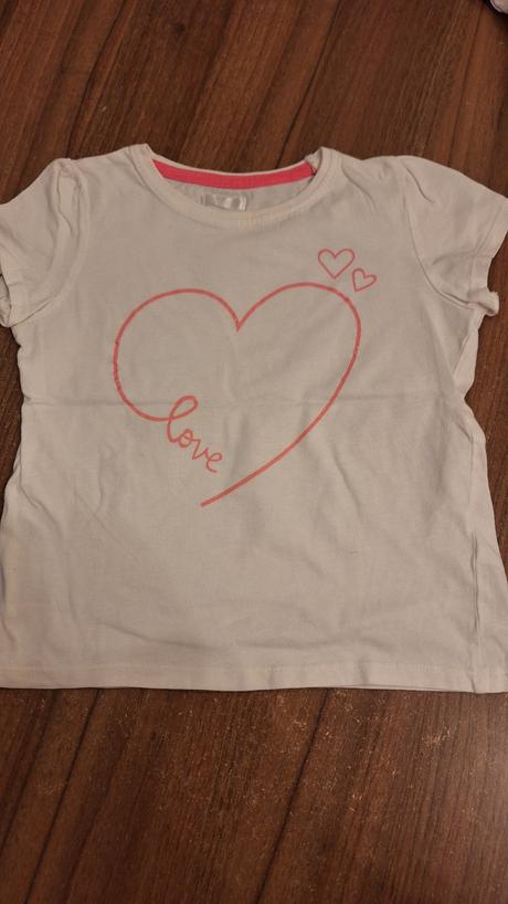 Tričko so srdiečkom, pepco,116