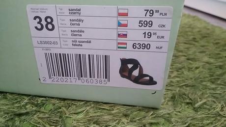 Sandálky jenny fairy, deichmann,38