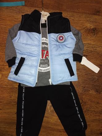 Prechodný trojkomplet so svietiacim doplnkom, 68 / 80 / 86