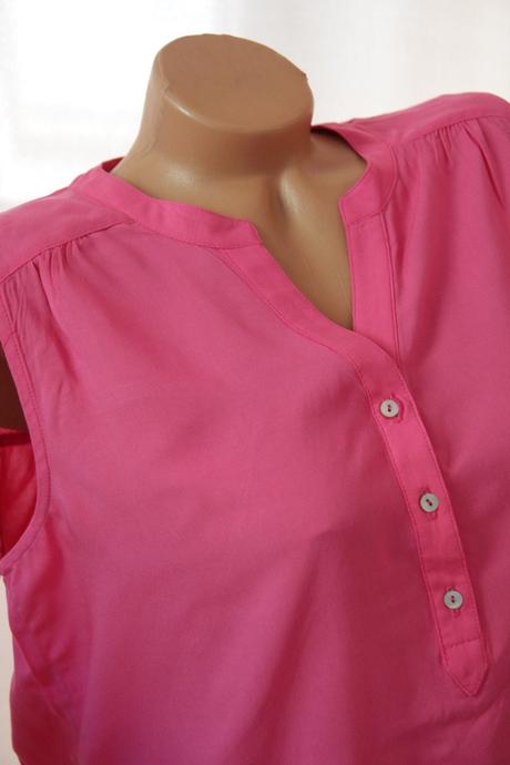 Ružová viskózová blúzka, l/xl, l