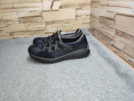 Rieker 36 - dámske tmavomodré našuchovacie topánky, rieker,36