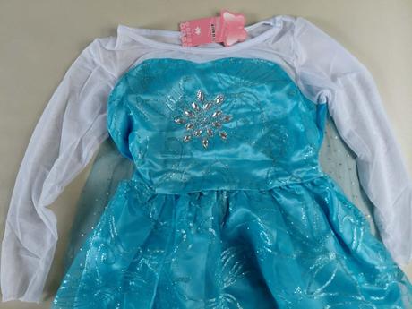 128/140 nový kostym elsa,frozen, elza šaty,8-10 r., 