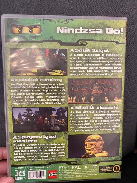 Dvd ninjago po maďarsky, 