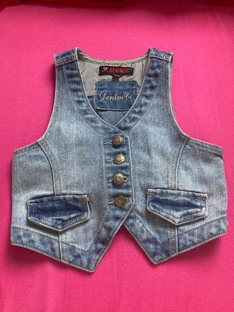 Vesticka, denim,104
