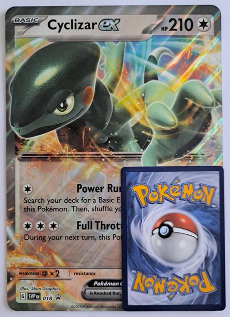 Pokémon jumbo karta cyclizar ex, 