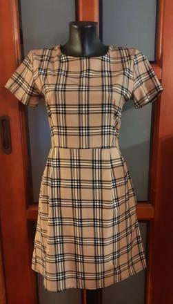 Predám  kárované šaty veľ.s, s