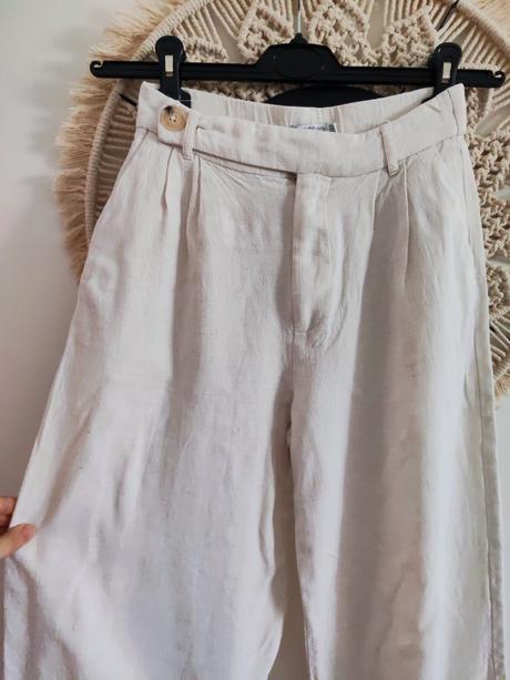 Cullotky stradivarius s ľanom, stradivarius,xs