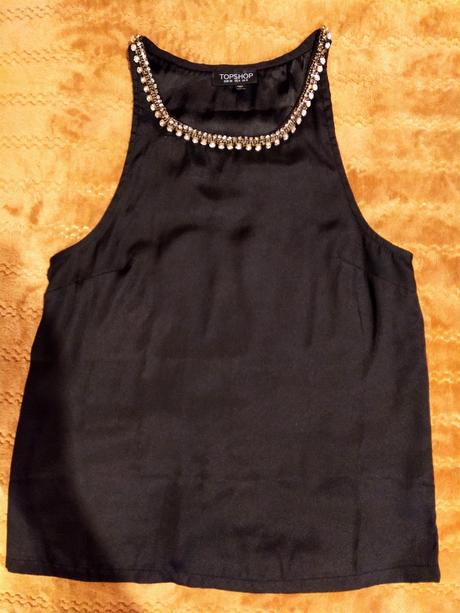 Cierny top, topshop,36