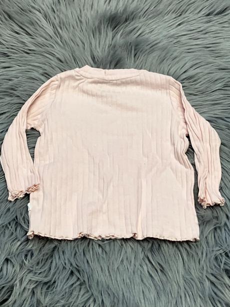 Dievčenské rebrované tričko s mašličkou (68), river island,68