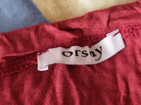 Červenohnedý tričkovinový top orsay l, orsay,l