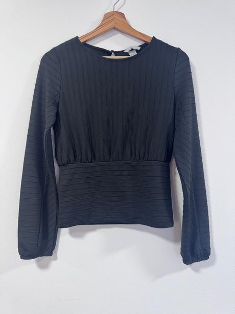 H&m elegantný top s dlhým rukávom, h&m,xs