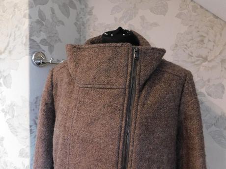 Luxusny zimny vlneny kabat, 44