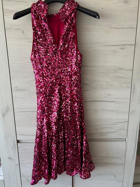 Trblietavé šaty asos, xs