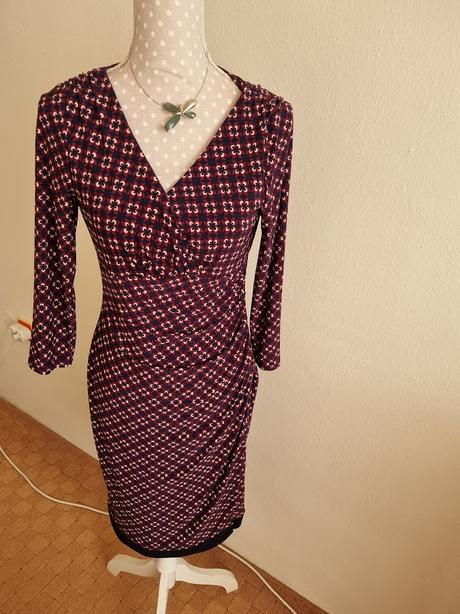 Bordovo-modré šaty ralph lauren veľ. s, ralph lauren,s