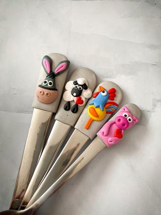 Detský príbor - zvieratká z farmy,