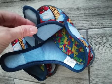 Teplé papučky spiderman - 28 + ortopedické vložky, 28