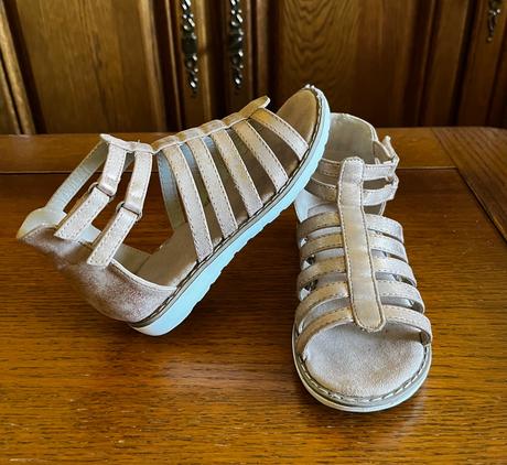 Kožené remienkové sandálky, h&m,29