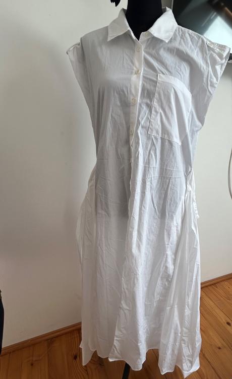 Košeľové šaty s viazaním, zara,l