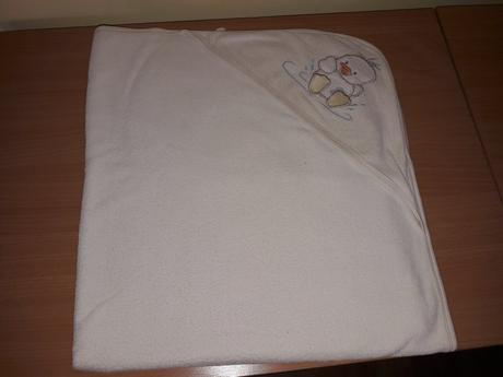 Dojčenská bavlnená osuška s kapucňou, 