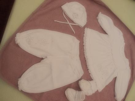 Oblečenie na krst pre dievčatko, richelieu,68