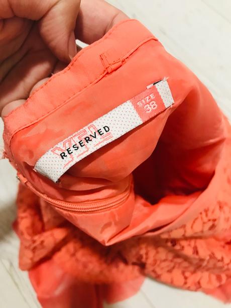 Saty čipka orandzove 38, reserved,38