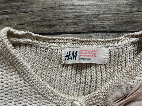 Dievčenské šaty s bolerkom, h&m,104