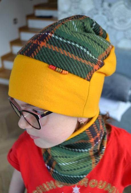 Set čiapka nákrčník, 128 / 134