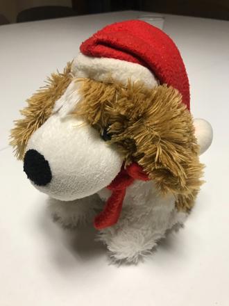Plyšák - vianočný pes,