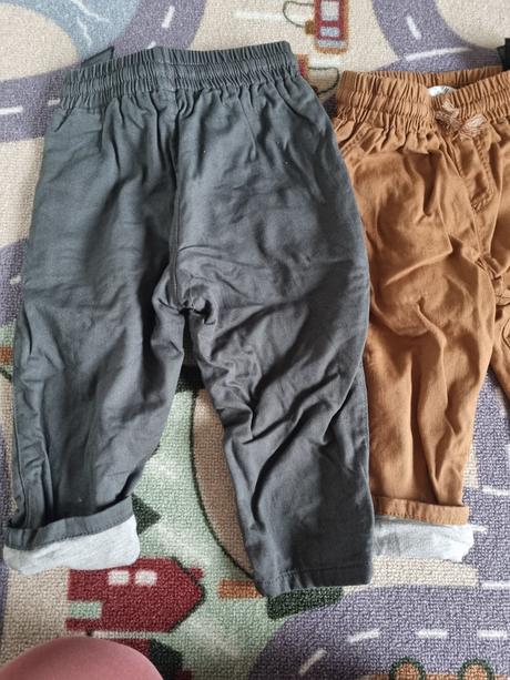 2x podsite nohavice v.80, h&m,80