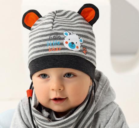 Prechodný komplet - čiapka, šatka ajs 38-017, ajs,56 / 62 / 68