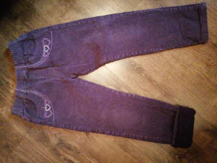 Dievcenske menzestrakove teple nohavice, 128