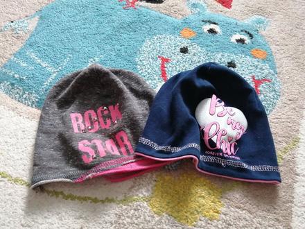2x prechodná čiapka pre dievčatko, rada,98