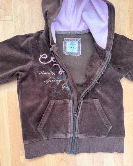 H&m dievčenská tmavohnedá mikina, h&m,86
