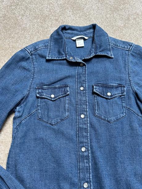 Rifľová košeľa veľ. xs, h&m,xs