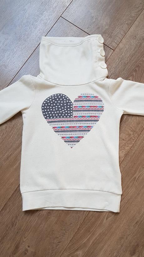 Dievčenská mikina so srdcom, takko,146