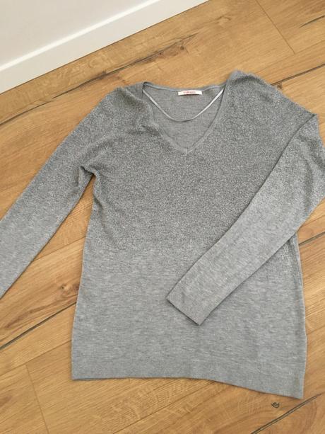 Ziarivy svetrik s veckovym vystrihom - nenoseny, camaieu,xl