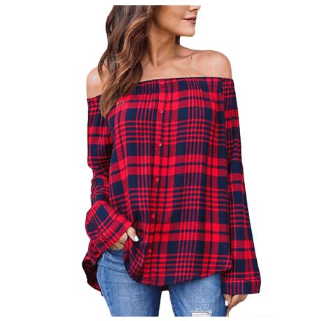 Flanelová bluzka plaid, l / xl