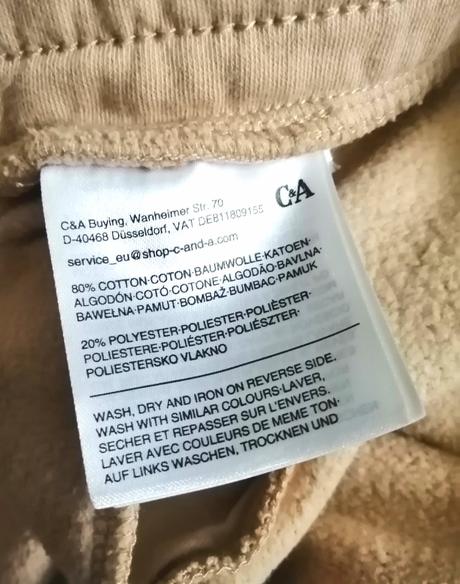 Pánske tepláky od c&a, veľ. s, nové, c&a,s