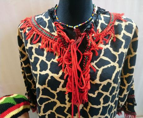 2-dielny kostým mohykánka, 2 doplnky, xl,