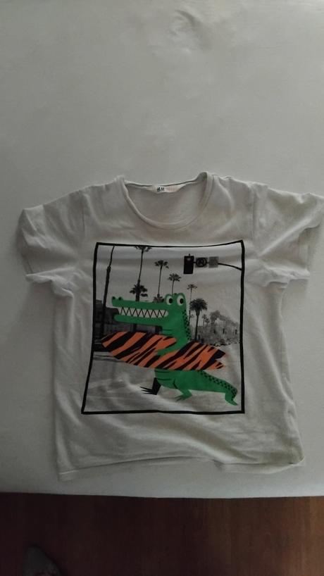 Tričko krokodíl č.122/128, h&m,122