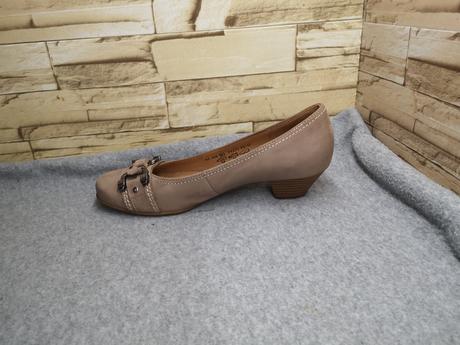 Gabor 39 - dámske kožené šedé lodičky, gabor,39